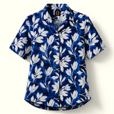 Indigo Leaf Blouse