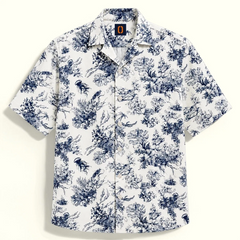 Blue Toile Shirt