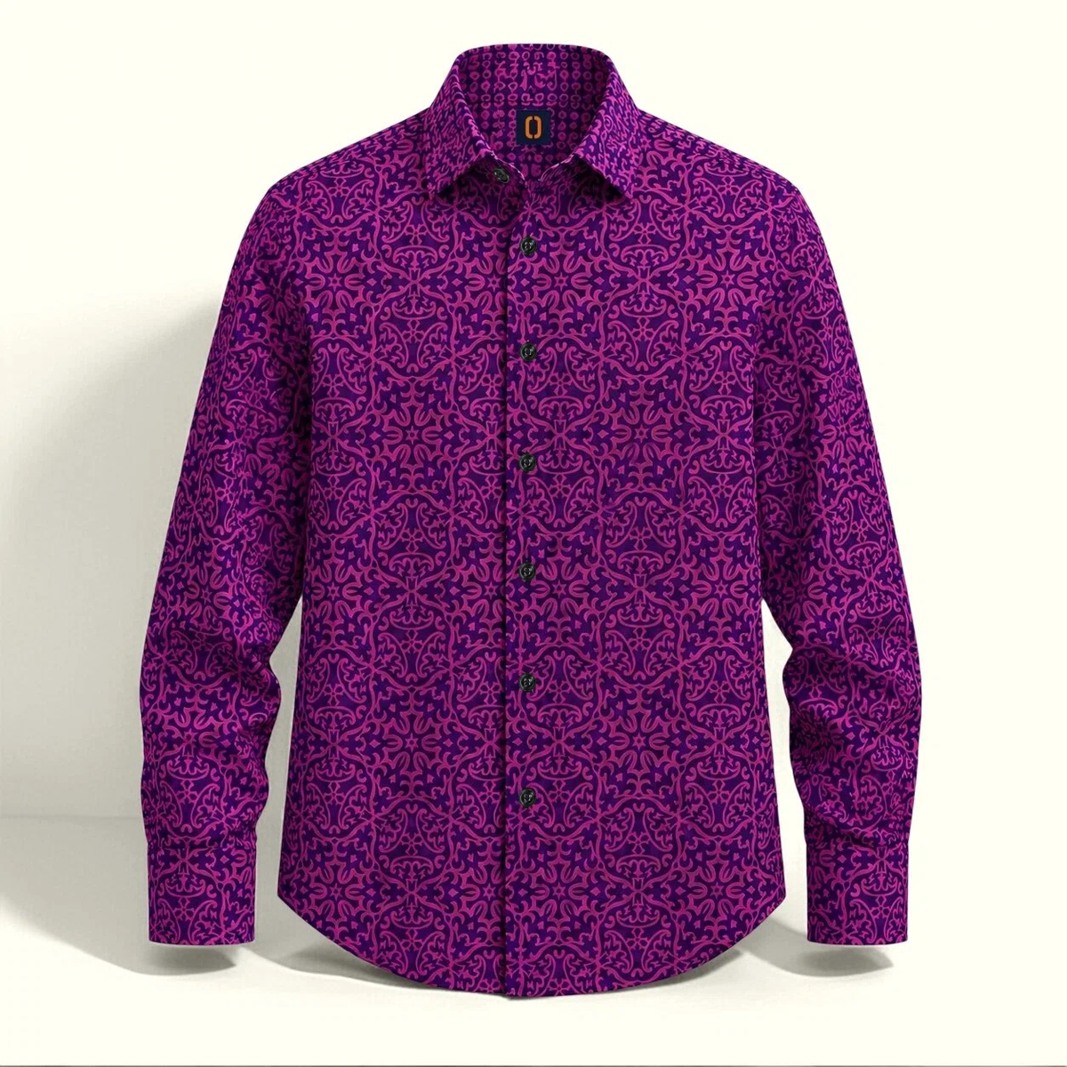 The Burgundy Damask Shirt