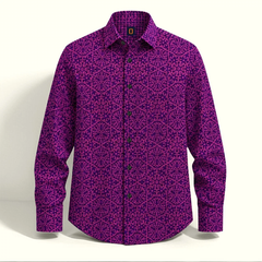 The Burgundy Damask Shirt