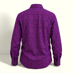 The Burgundy Damask Shirt