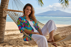 Women’s Custom Hawaiian Shirt – Tropical Vibes, Made Your Way 2